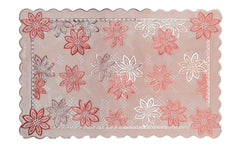 Heart Home Plastic Gold Waterproof Placemats Set of 6 for Dining Table Wipe Clean Washable Tablemats Vinyl PVC Table Mats (Gold) (Model Number: HS_36_HEARTH018669)