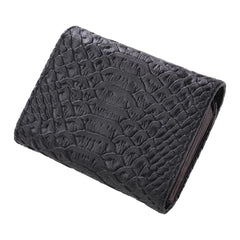 Kuber Industries Wallet for Women/Men | Card Holder for Men & Women | Leather Wallet for ID, Visiting Card, Business Card, ATM Card Holder | Slim Wallet | Button Closure, Black