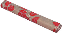 Kuber Industries Flower Design PVC Wardrobe Kitchen Drawer Cupboard Cabinet Shelf Mat, Shelf Liner 5 Mtr (Cream) - CTKTC040191, Standard