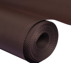 Kuber Industries 2 Pieces Multipurpose Diamond Textured Super Strong Anti-Slip Mat Liner,Size 45X500 cm (5 Meter Roll, Brown)