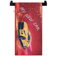 Heart Home Kids Bath Towel|Soft Cotton & Sides Stitched Baby Towel|Microfibered Super Absorbent Car Pattern Towel for Infants,Toddler,55x26 Inch (Maroon)