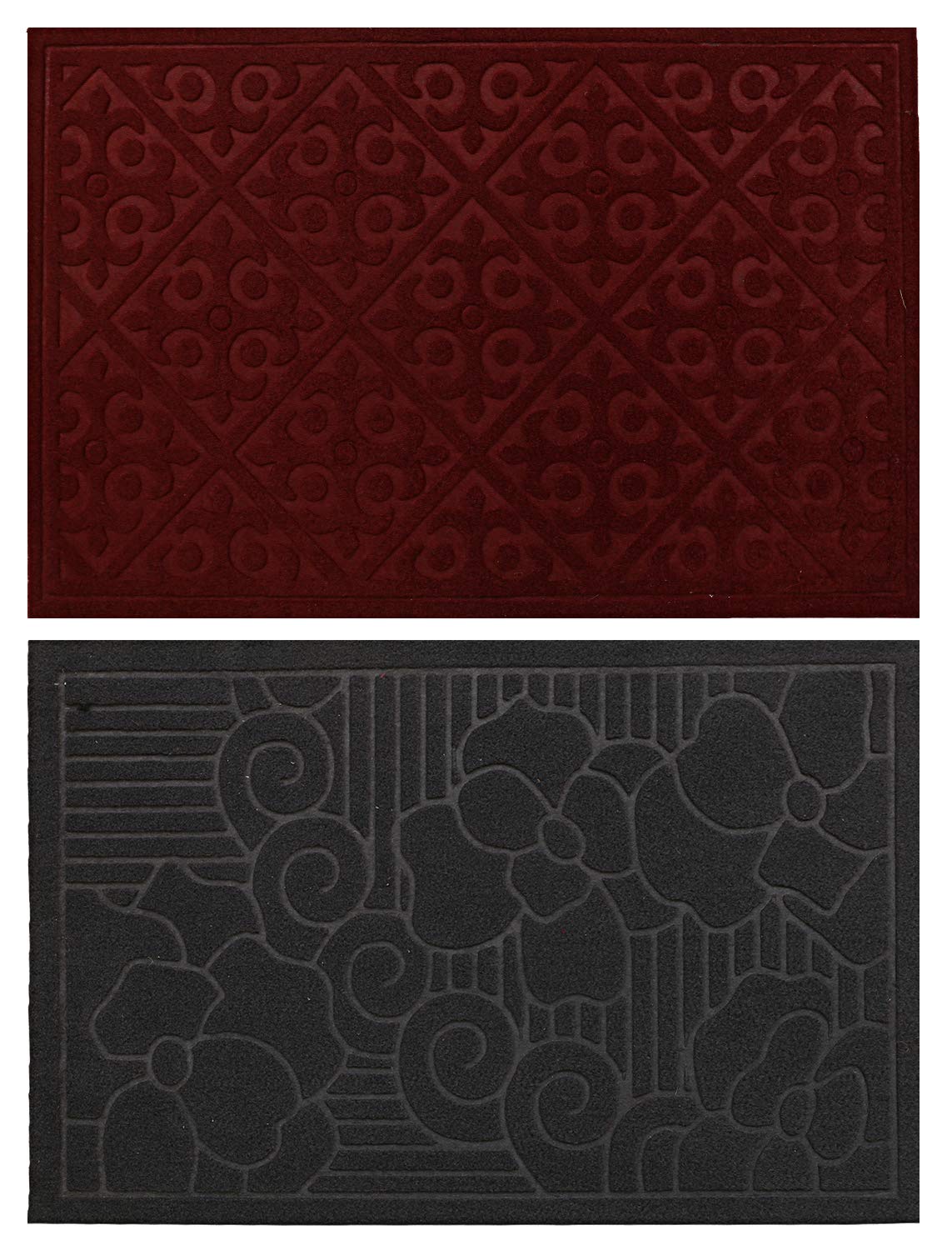 Kuber Industries 2 Piece Microfibre Door Mat Set - 23.6"x15.7", Multicolour