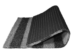 Heart Home Rubber Strips Design Door Mat for Porch/Kitchen/Bathroom/Laundry Room, 24"x96" (Grey) 54HH4007.