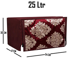 Kuber Industries Cotton 1 Piece Microwave Oven Cover 25 LTR (Maroon) -CTKTC5747