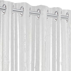 Kuber Industries PVC Eyelet 30 mm AC Curtain, 7 Feet (Transparent) - CTKTC5671
