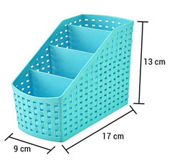 Heart Home 1 Piece Plastic Multipurpose Storage Basket for Bathroom, Kitchen, Office (Multi) - (CTHH010682)