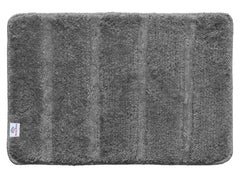 Heart Home Strips Design Cotton Door Mat for Porch/Kitchen/Bathroom/Laundry Room, 24"x16" Pack of 2 (Grey) 52HH3955