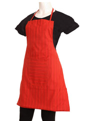 Kuber Industries Cotton 2 Piece Kitchen Apron with Front Pocket Set - Multicolour