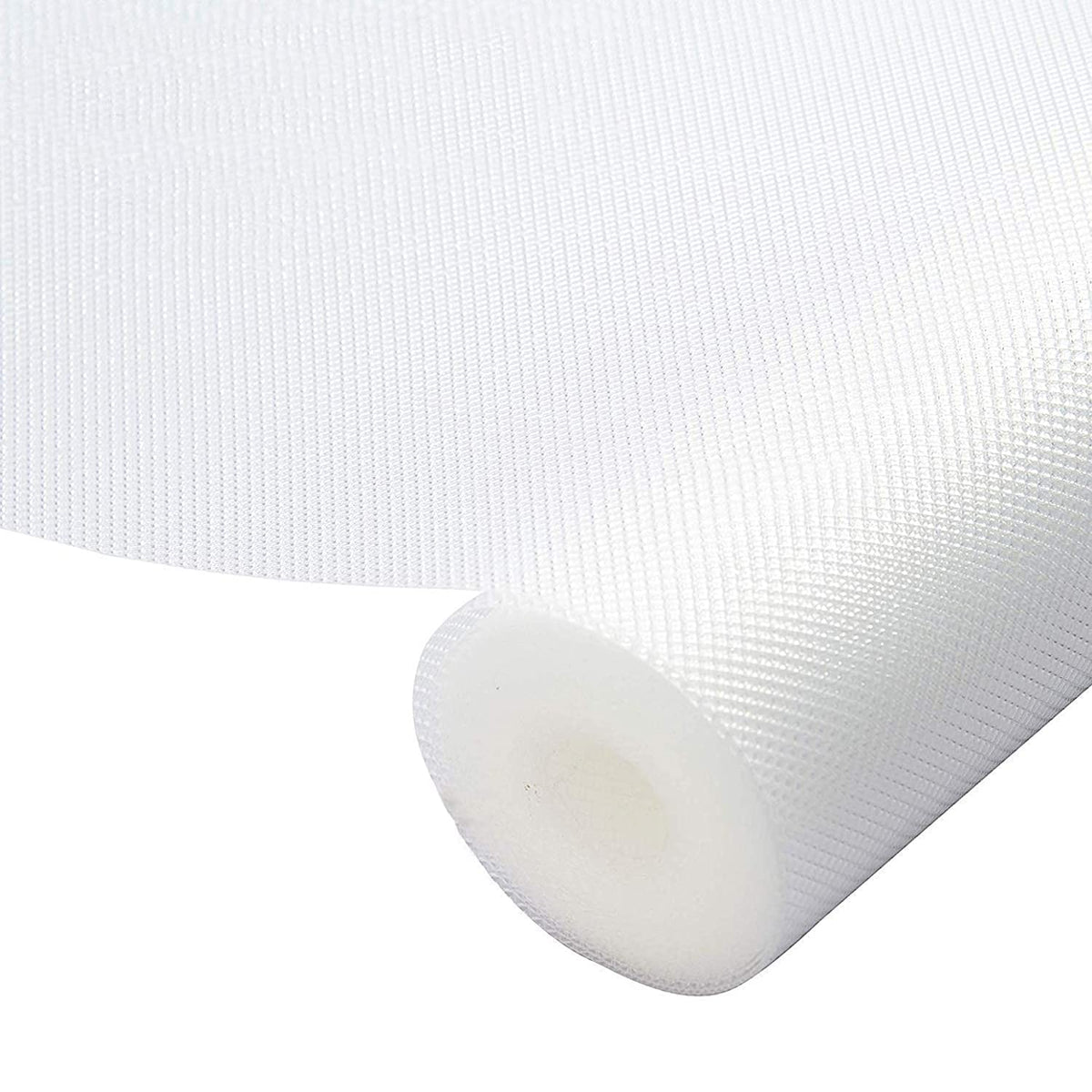 Kuber Industries 2 Pieces Multipurpose Textured Super Strong Anti-Slip Mat Liner,Size 45X500 Cm (5 Meter Roll, White) - CTKTC40245