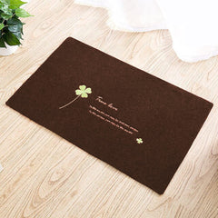 Heart Home Microfiber Door Mat for Porch/Kitchen/Bathroom/Laundry Room,Pack of 2 (Brown) 54HH3981.