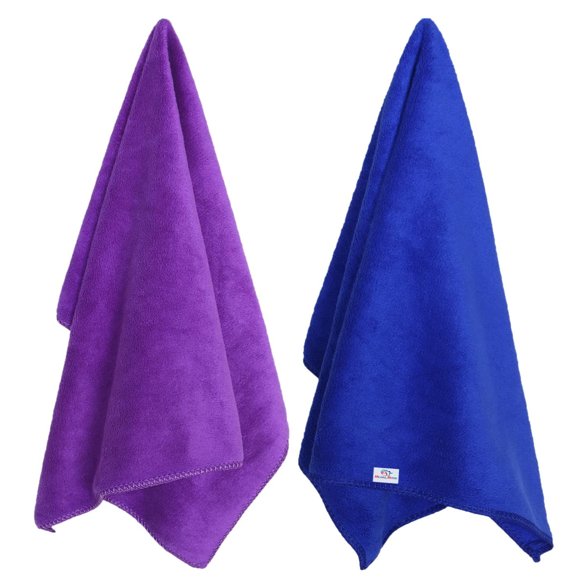 Heart Home Cleaning Cloths|Microfiber Highly Absorbent Wash Towels for Kitchen,Car,Window,24 x 16 Inch,Pack of 2 (Assorted)
