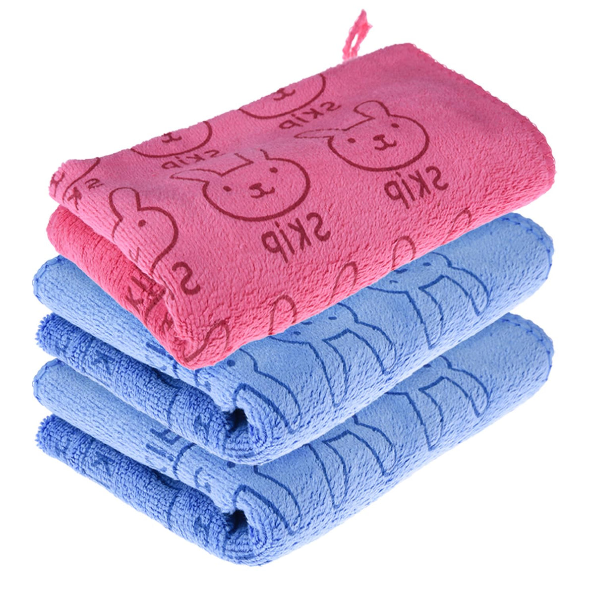 Heart Home Cleaning Towel | Reusable Cleaning Towel for Baby | Duster Towel for Home Cleaning | Skip Cleaning Cloth Towel with Hanging Loop | 30x40 | Pack of 3 | Multi