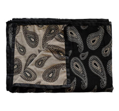 Kuber Industries Cotton Carry Print 4 Seater Center Table Cover/Table Cloth for Home Decorative 60 in. x 40 in. (Black) 54KM4376