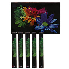 Kuber Industries Flower Printed PVC Waterproof, Oil Proof, Easy to Clean Placemats Table Mats for Dining (Set of 4, Multicolour, Polyvinyl Chloride)