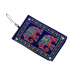 Kuber Industries Embroidery 12 Piece Velvet Mobile Pouch Cover