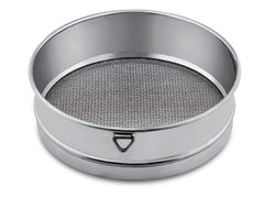 Kuber Industries 2 Pieces Stainless Steel Flour Chalni,Spices,Food Strainers, Atta Chalni,Sieve Set (Silver) -CTKTC038144