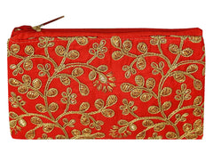 Kuber Industries Embroidery Hand Purse/Wallet For Women- Pack of 2 (Red) (HS39KUBMART022021)