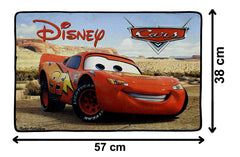 Heart Home Disney Car Printed Heavy Duty Indoor Outdoor Anti-Slip Rubber Door Mat, Welcome Mat, 23"x15" (Multi)