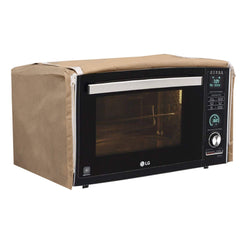 Kuber Industries Cotton 1 Piece Microwave Oven Cover 23 LTR (Gold) -CTKTC05733