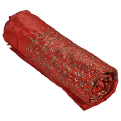 Kuber Industries Floral Print Soft Light Weight Microfiber Filler Silk Double Bed Razai, Quilt, Comforter, Blanket, 90"x100" (Maroon)-48KM07, Queen