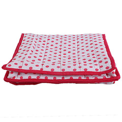 Kuber Industries 2 Piece Cotton Lingerie Undergarments Organizer, Pink and Blue (CTKTC5314)