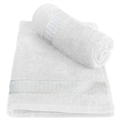Kuber Industries Cotton 400 GSM 2 Pieces Face Towel Set 14x21” (White) -CTKTC8596