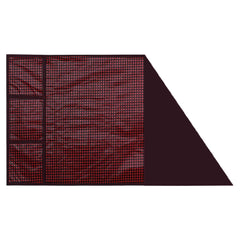 Kuber Industries Check Print PVC Fridge Top Cover with 6 Utility Side Pockets (Red)