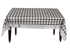Kuber Industries 40"x60" Checkered Print PVC Table Cover for Center Table and 4 Seater Center Table (Brown) (HS_36_KUBMART018504)