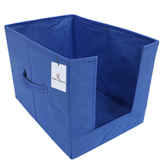 Kuber Industries 6 Pieces Non Woven Shirt Stacker/Shirt Organizer Wardrobe Organizer (Blue)-KUBMART2882
