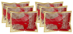Kuber Industries 6 Pieces PVC Single Packing Saree Cover, Gold (CTKTC4041)