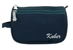 Kuber Industries Toiletry Travel Bags Shaving Kit/Pouch/Bag for Men and Women with 2 Main Compartment (Set of 2,Blue)-KUBMART11930