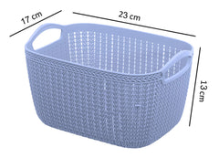 Kuber Industries Fruit Basket For Dining Table|Plastic Basket For Storage|Flexible Kitchen Storage Baskets (Grey)