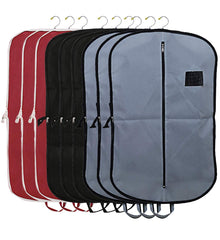 Kuber Industries 9 Pieces Foldable Non Woven Men's Coat Blazer Suit Cover (Grey & Black & Maroon) -CTKTC41797