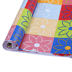 Heart Home Multiuses Multicheck Floral Print Shelf Liners for Kitchen Shelves, cupboards, Wardrobe, Drawer, 10 Mtr (Multicolour) 52HH4080