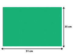 Heart Home Multi Purpose Waterproof,Stain Resistant, Washable Refrigerator/Fridge Drawer Mat, Set of 6 (Green)-HS43HEARTH25658