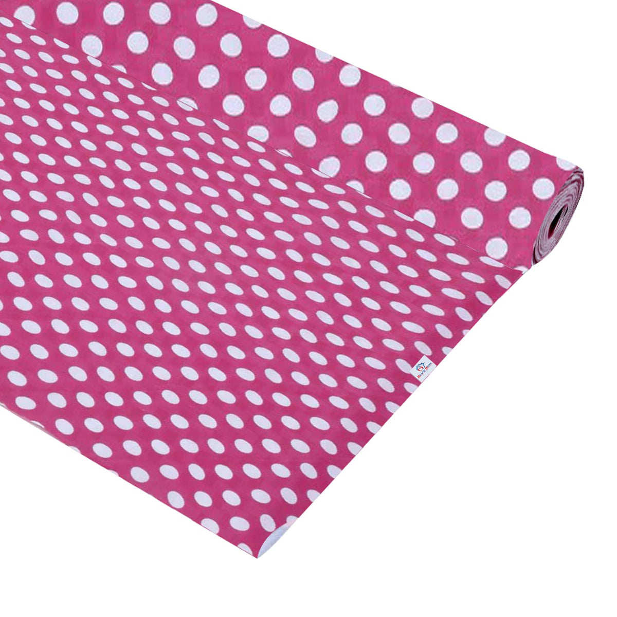 Heart Home Multiuses Dot Print Shelf Liners for Kitchen Shelves, cupboards, Wardrobe, Drawer, 10 Mtr (Pink) 52HH4082