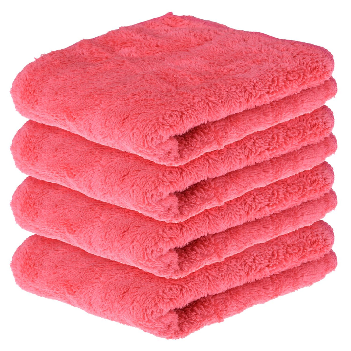 Kuber Industries Cleaning Towel | Reusable Cleaning Cloths for Kitchen | Duster Towel for Home Cleaning | 350 GSM Cleaning Cloth Towel for Car | Bike | 30x60 | Pack of 4 | Dark Pink