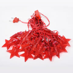 Kuber Industries Diwali Lights | 20 Stars Fairy Lights for Diwali | Christmas | Home Decoration | Indoor & outdoor | Diwali Lights for Decoration | Chota Star | Maroon