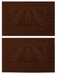 Kuber Industries 2 Piece Microfibre Door Mat Set - 23.6"x15.7", Multicolour