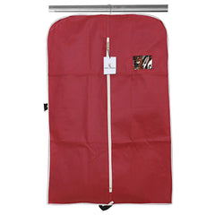 Kuber Industries 10 Piece Non Woven Coat Cover, Maroon and Cream