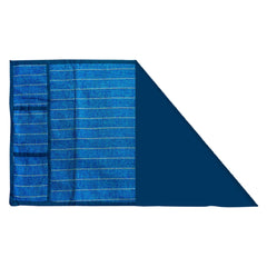 Kuber Industries Linning Printed Jute Fridge Top Cover with 6 Utility Side Pockets (Turquoise)