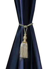 Kuber Industries Polyester 4 Pieces Curtain Tie Back Tassel Set (Gold) -CTKTC12834