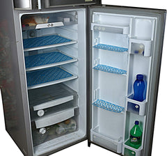 Kuber Industries Fridge Mat with Fridge Door Tray mat 6 Pcs, Blue