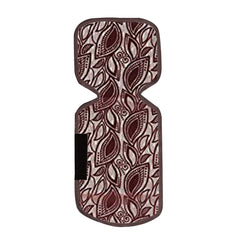 Kuber Industries Leaf Design Combo PVC 3 Pieces Fridge Mats, 2 Piece Handle Cover and 1 Piece Fridge Top Cover(Maroon)
