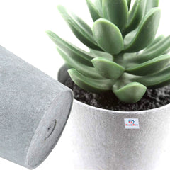 Heart Home Artificial Set of 3 Mini Realistic Fake Plants with Plastic Pots for Home and Office Decoration (Green), Standard (HS39HEARTH023711)