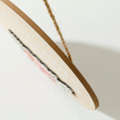 Kuber industries Door Decor Panel|Wall Hanging Wooden Frame Board|Decorative Items for Living Room, Bedroom, Entrance (Cream)