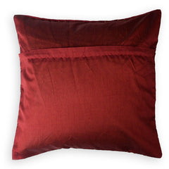Kuber Industries Cushion Cover | Sofa Cushion Covers | Embossed Square Cushion Covers | Polyester Cushion Covers | Dot Print Couch Cushion Covers | Set of 5 | 16 Inch | Maroon