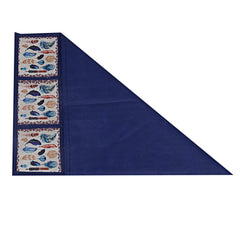 Kuber Industries Birds Wings Print Jute Fridge/Refrigerator Top Cover, Gold-KUBMART10090