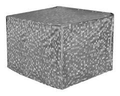 Kuber Industries PVC Check Print Dustproof Window A/C Cover For Outdoor For 1.5 Ton (Grey)