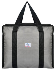 Heart Home Rexine Shopping Bags/Grocery Bag for Carry Grocery, Fruits, Vegetable with Handles (Grey) 54HH4017.
